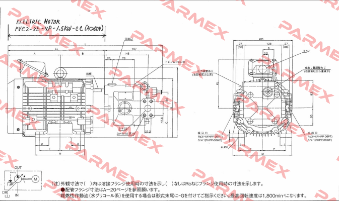  PVC2-3E-4P-1.5KW-CC(AC200V)  Toyooki