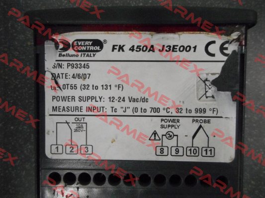 FK 450A J3E001 - obsolete, no replacement  EVCO - Every Control