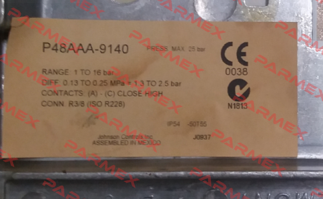 P48AAA-9140 (284.2264) Johnson Controls