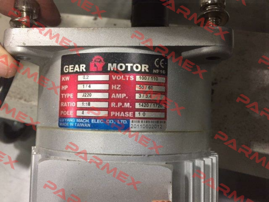 J220-200-18-A-G3  Luyang Gear Motor