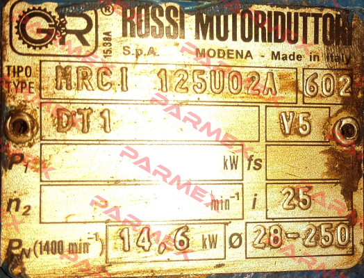 MR CI 125 UO2A  Rossi