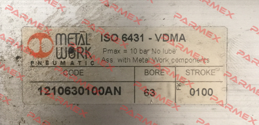 Komplett NBR Dichtungs-Satz Ø63  Metal Work