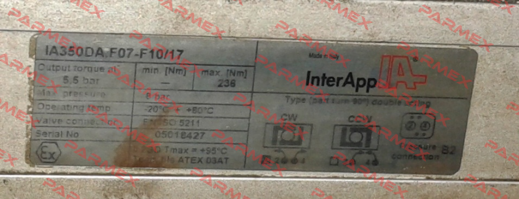 IA350DA F07-F10/17  obsolete/ replaced by IA350D.F07-F1017 InterApp
