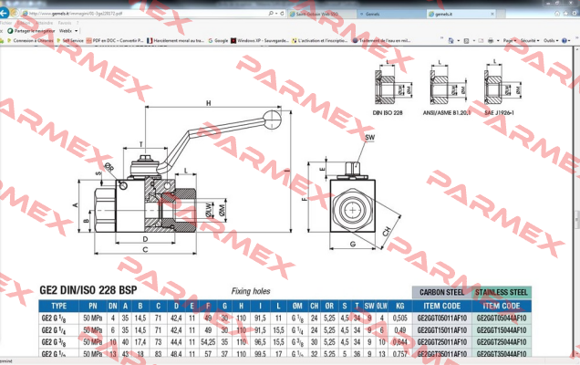 1080-11-1006-G + Fixing holes   Gemels