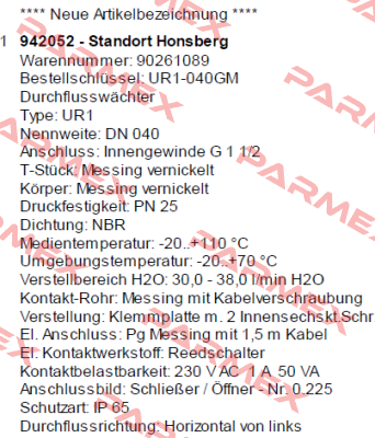 UR1-040GM Honsberg