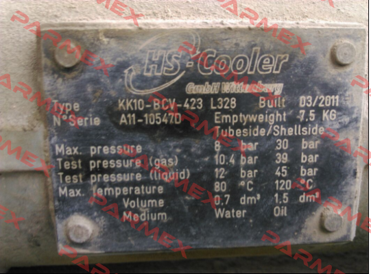 KK10-BCV-423 L328 HS Cooler