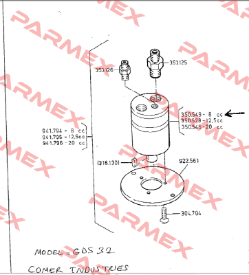 GDS32C1F20  Comer Industries