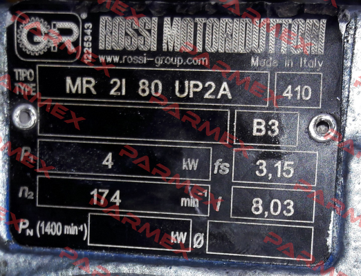 MR 2I 80 UP2A - 28x250 - 8,03 Rossi