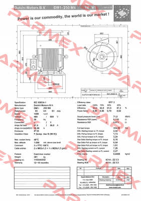 DM1 250M4 obsolete, replaced by TCA250MA4E3U46B 3011+Rf  Marathon (Regal)