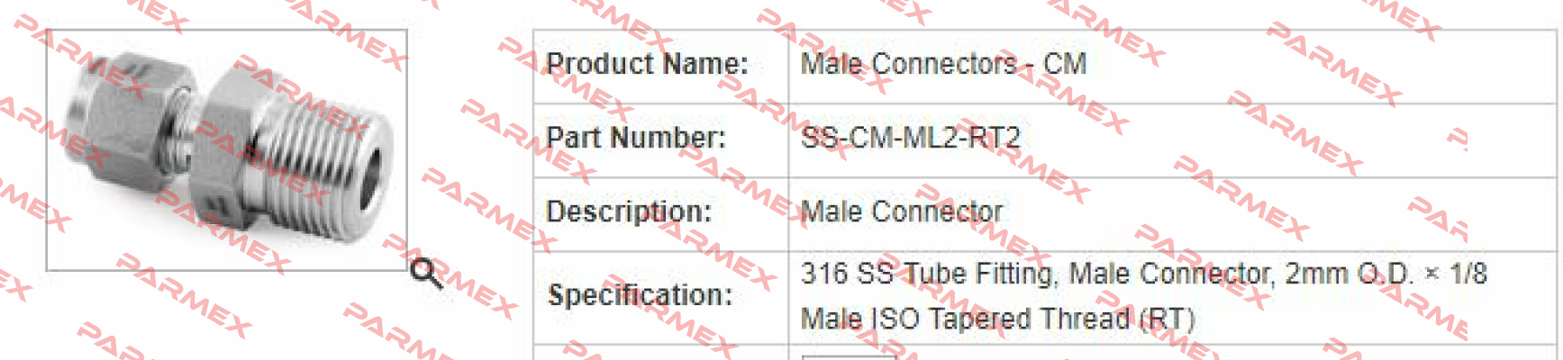 P/N: SS-CM-ML2-RT2  Fitok