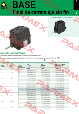 PFA9067A0050003 Ter Tecno Elettrica Ravasi