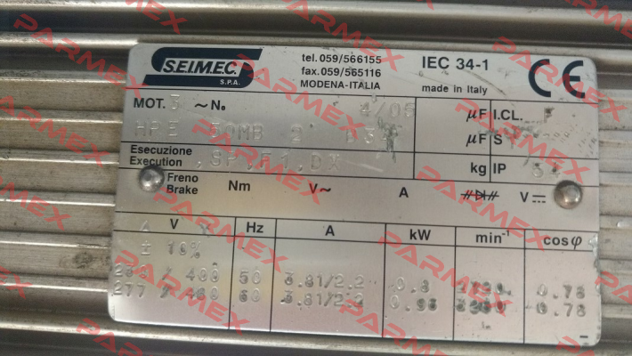 HPE 50 MB 2 230.400-50 B34  Seimec (Rossi)