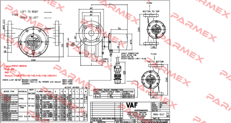 B5025C13  VAF Instruments