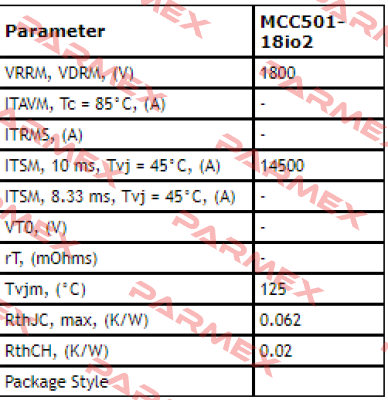 MCC501-18IO2 Ixys Corporation