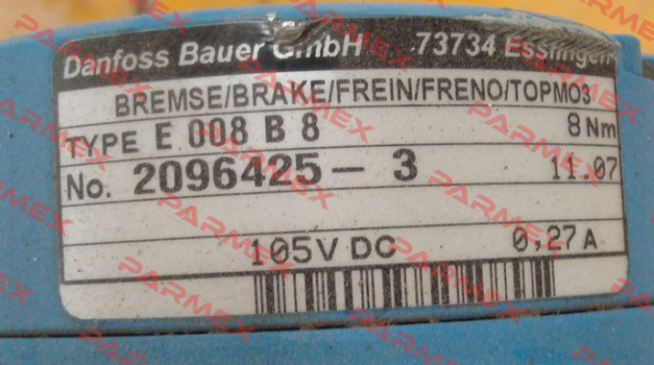 ETB E008B8 GS105V 8NM G  Bauer