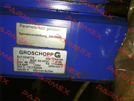 WK 1794709,11036776 OEM  Groschopp