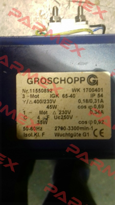 11550892 IGK 65-40 Groschopp