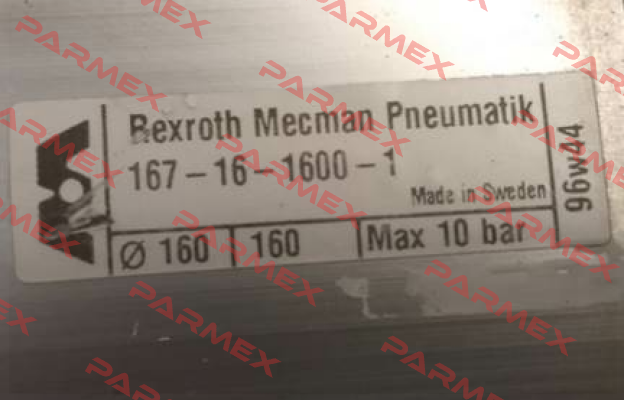 167-16-1600-1 Obsolete!! Replaced by 16751-160 and 164/7/8-160/200  Aventics