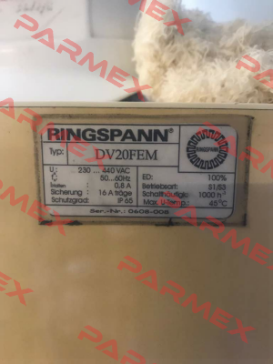 Type :DV20FEM Ringspann