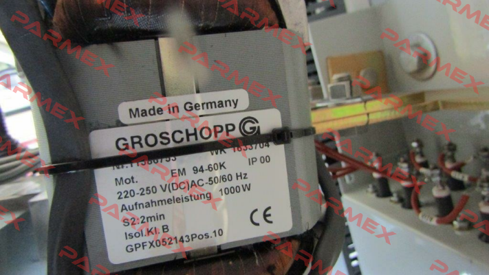 EM 94-60K IP 00 220-250 V(DC)AC-50/60 HZ S2:2min OEM  Groschopp