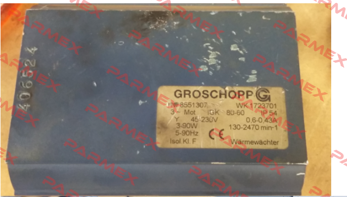 WK 1723701    NR 8551307 OEM Groschopp