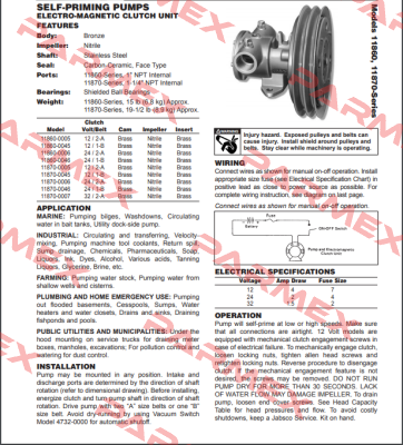 11870-0006 Jabsco