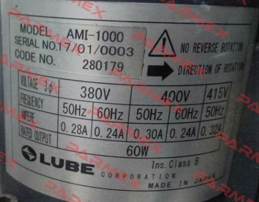 AMI-1000 Lube