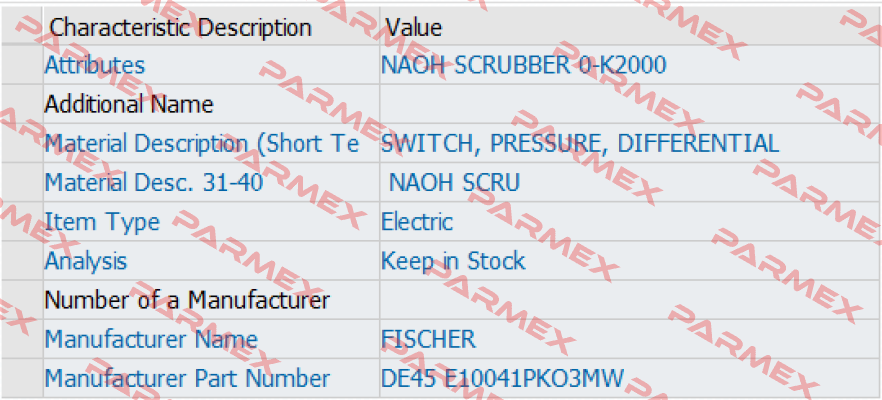 DE45  E10041PKO3MW Fischer