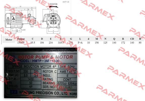 HMTP-3M-1500-204HAVB Hansung Precision