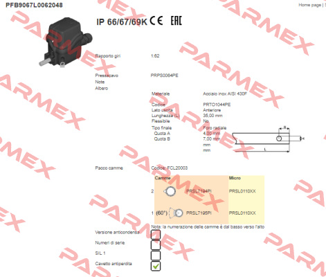 PFB9067L0062048 Ter Tecno Elettrica Ravasi