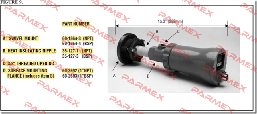 76090000 NPT 3/8" Fireye