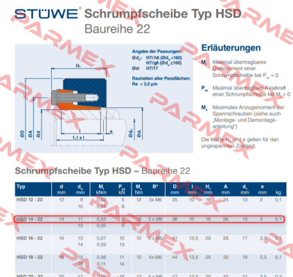 HSD-14-22x14 Stüwe