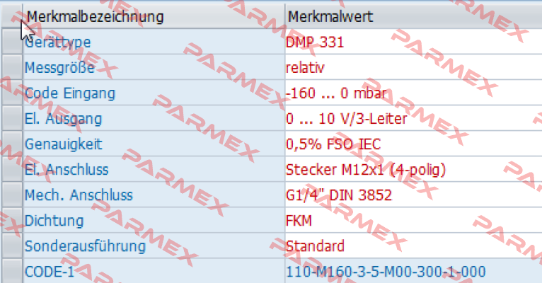 DMP 331, Code: 110-M160-3-5-M00-300-1-000 Bd Sensors