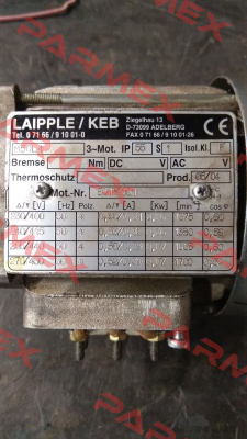 Typ 50L/4 (M50L/4) LAIPPLE KEB