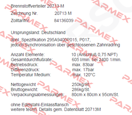 400121 / 20713M Scherzinger