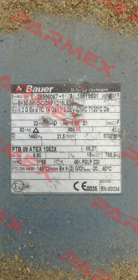 Type: BF90-54VO-C/DNFXD18L Bauer