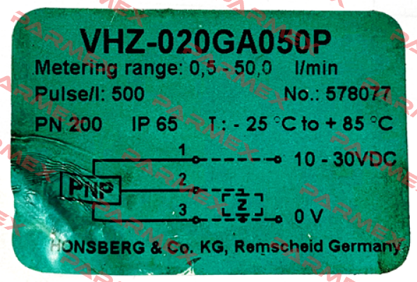 VHZ-020GA050P Honsberg