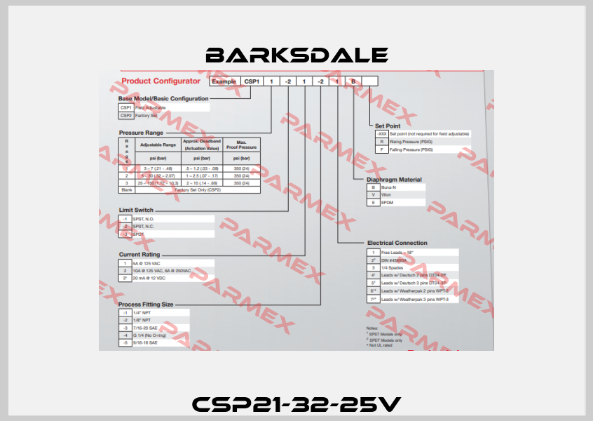 CSP21-32-25V Barksdale