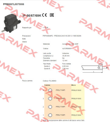 PFB9067L0075006 Ter Tecno Elettrica Ravasi