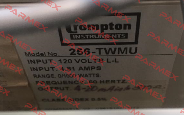 256-TWMU(W) CROMPTON INSTRUMENTS (TE Connectivity)