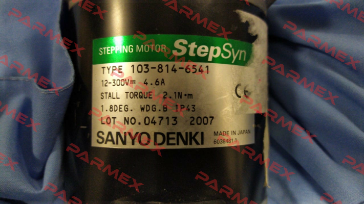 Type: 103-814-6541  04713 2007 Sanyo Denki