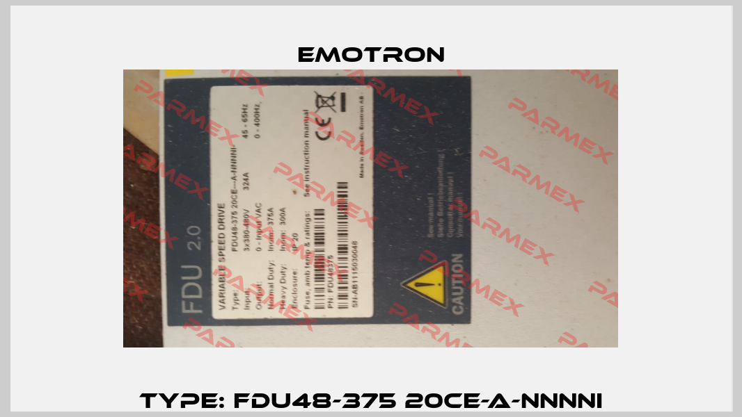 Type: FDU48-375 20CE-A-NNNNI Emotron