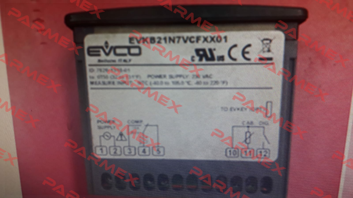 EVK521N7VCFXX01 invalid reference, valid EVKB21N7VCFXX01 EVCO - Every Control