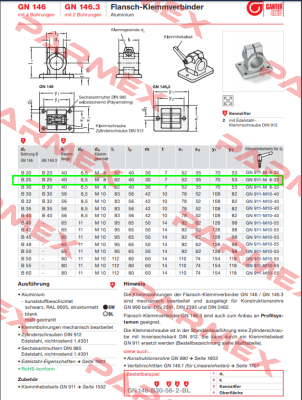 146-B25-40-2-BL Elesa Ganter