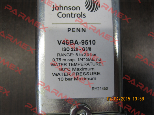 V46BA-9510  Johnson Controls