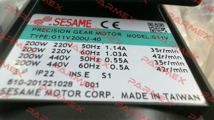 reducer for G11V200S-40 Sesame