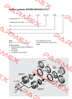 Flange for BFK458-20E Intorq