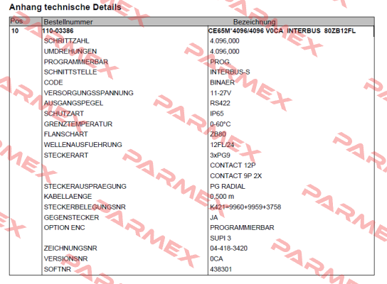 110-03160   TR Electronic