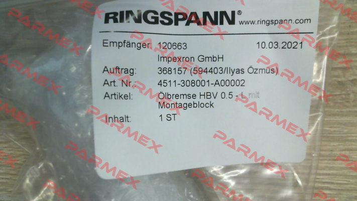 4511-308001-A00002 Ringspann