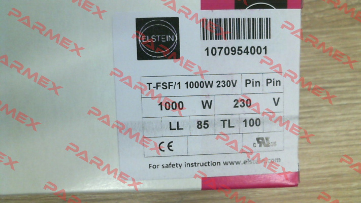 1070954001 / T-FSF/1 1000W 230V Elstein